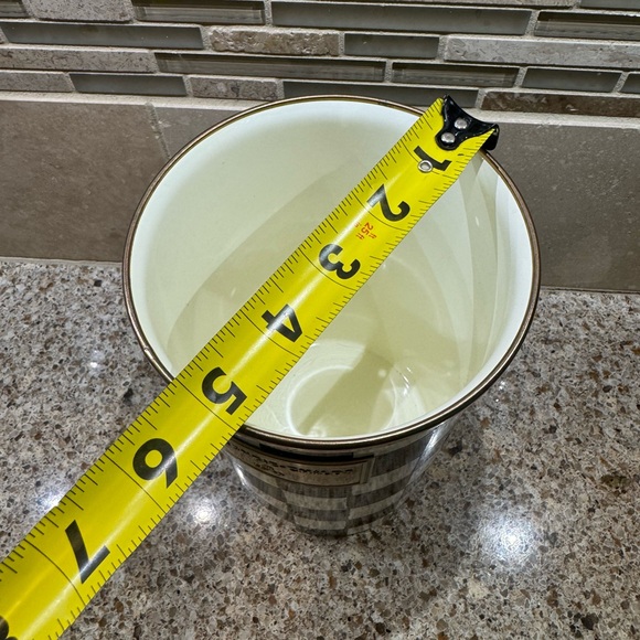 MacKenzie-Childs Black and White Checkered Accent Vase - Picture 4 of 6